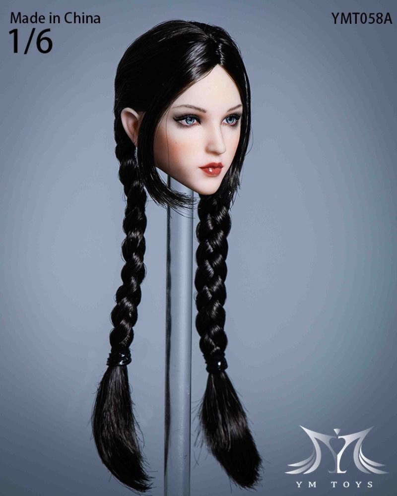 Female Head Carving Lulu YMT057 and Tiantian YMT058 1/6