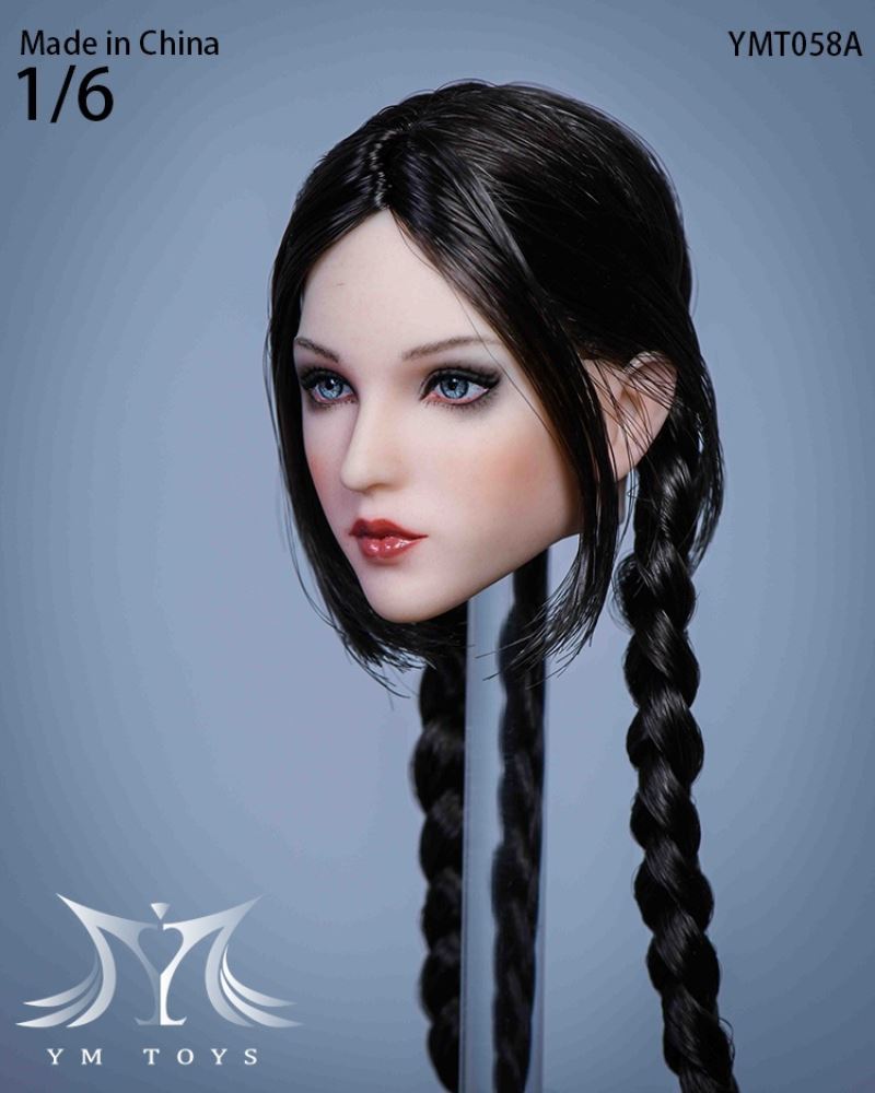 Female Head Carving Lulu YMT057 and Tiantian YMT058 1/6
