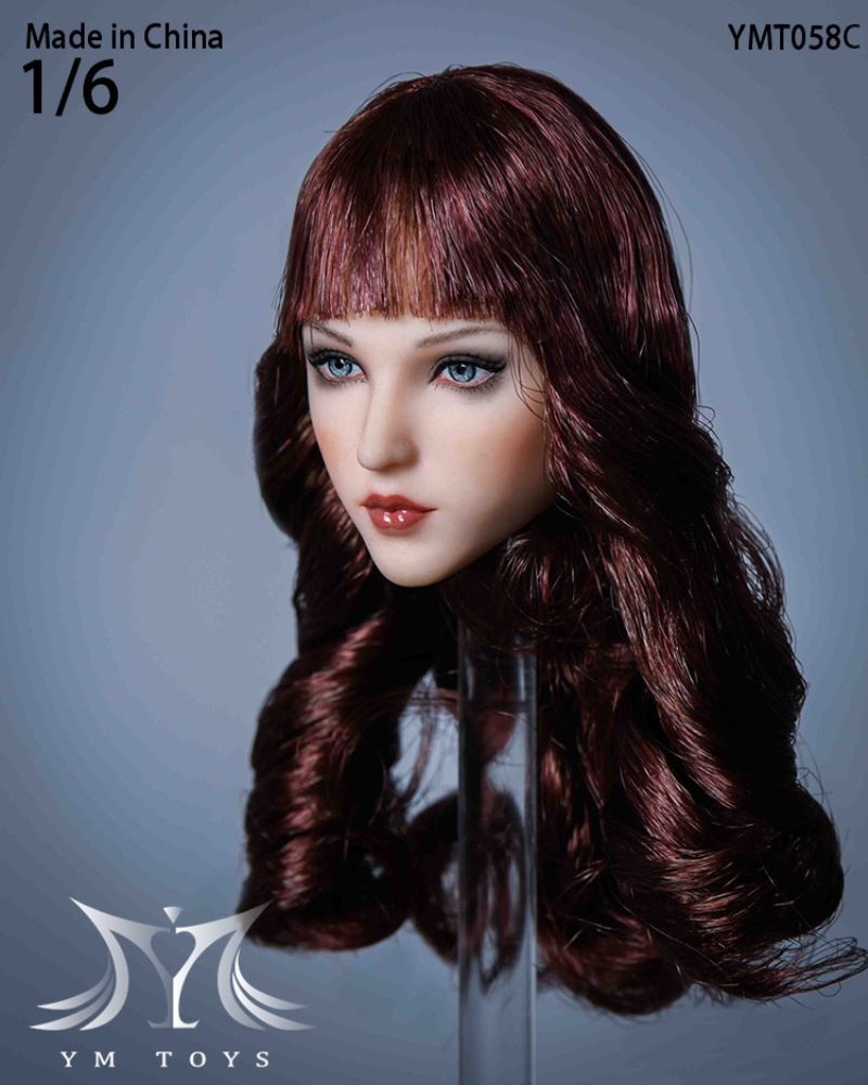 Female Head Carving Lulu YMT057 and Tiantian YMT058 1/6