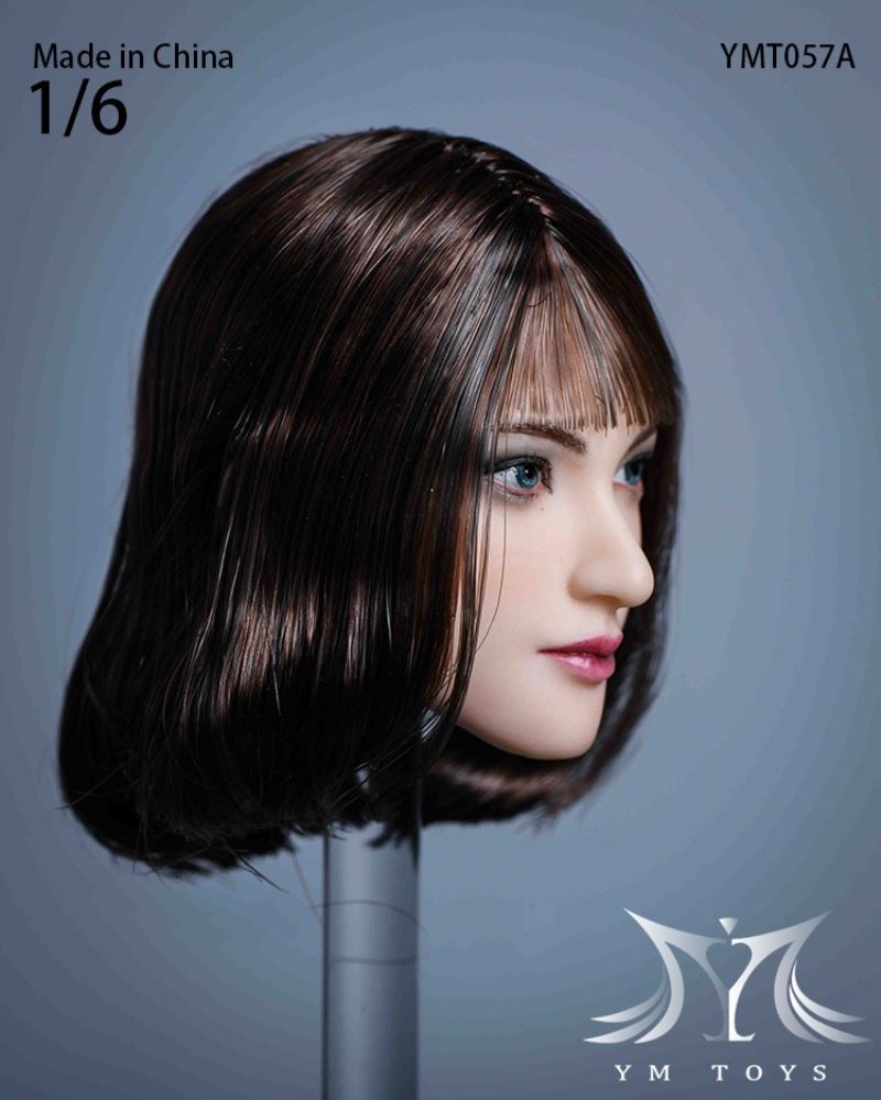 Female Head Carving Lulu YMT057 and Tiantian YMT058 1/6