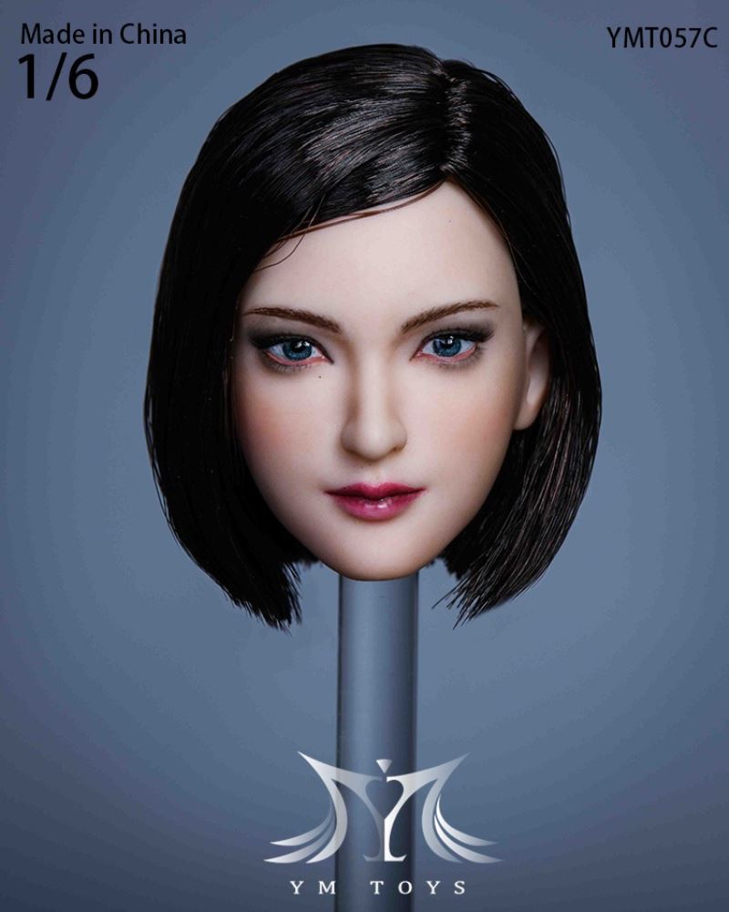 Female Head Carving Lulu YMT057 and Tiantian YMT058 1/6