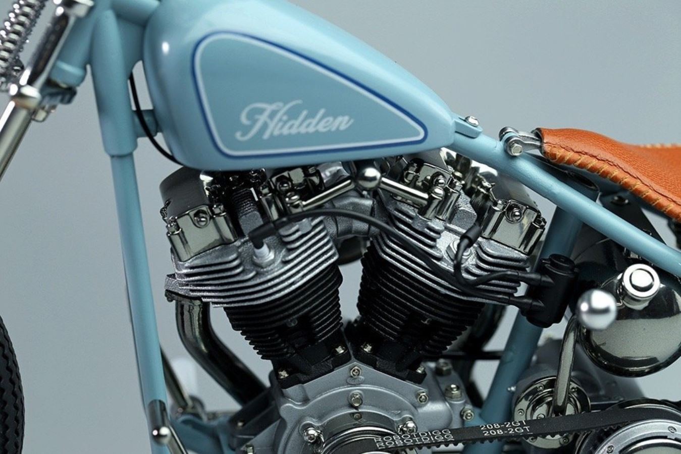 Little blue motorcycle 1/6