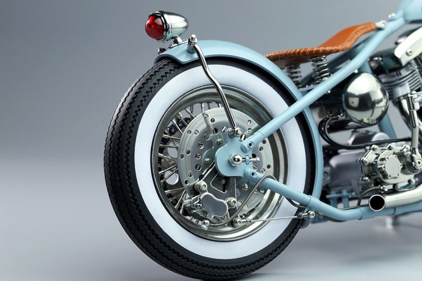 Little blue motorcycle 1/6