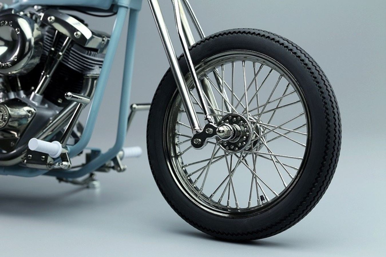 Little blue motorcycle 1/6
