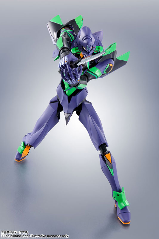 Robot Spirits  Evangelion Unit-01 + Spear of Cassius (Renewal Color Edition)