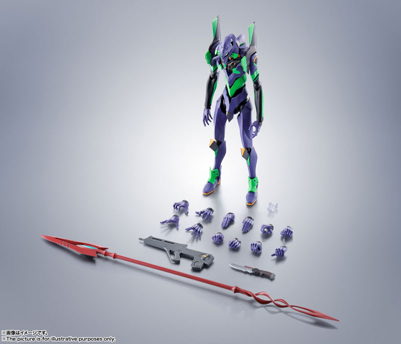 Robot Spirits  Evangelion Unit-01 + Spear of Cassius (Renewal Color Edition)