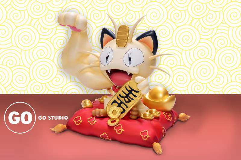 Muscle Meowth Fortune Cat  – Pokemon