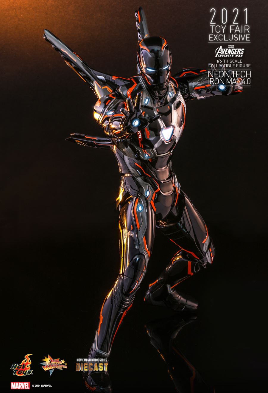 AVENGERS: INFINITY WAR - NEON TECH IRON MAN 4.0 1/6
