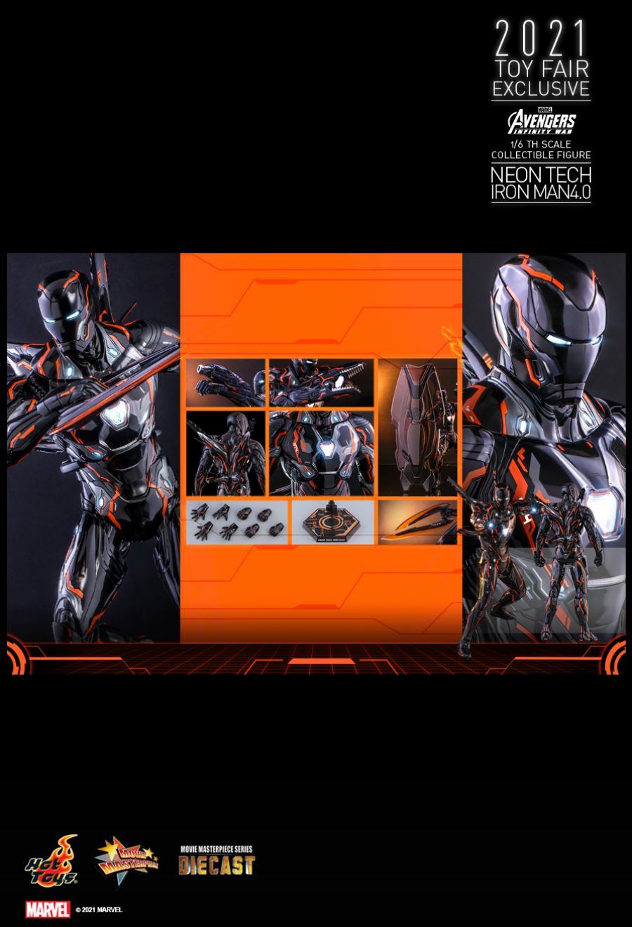 AVENGERS: INFINITY WAR - NEON TECH IRON MAN 4.0 1/6