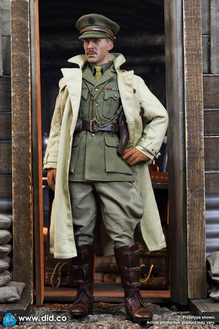 British Colonel in World War I (#B11012) & Combat Table Scene Set (#E60062) 1/6