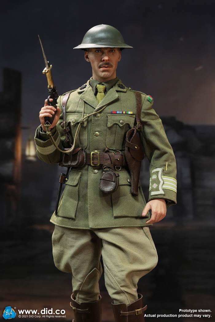British Colonel in World War I (#B11012) & Combat Table Scene Set (#E60062) 1/6