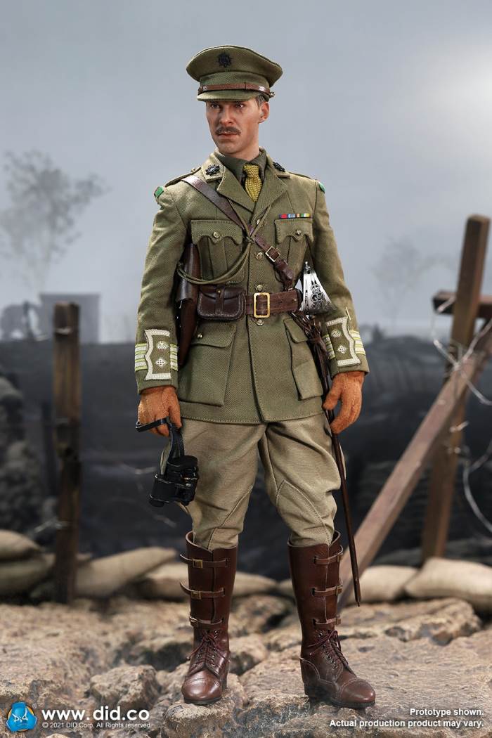British Colonel in World War I (#B11012) & Combat Table Scene Set (#E60062) 1/6