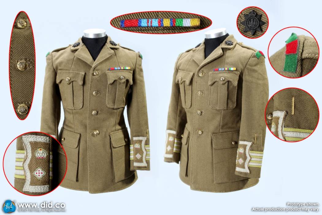 British Colonel in World War I (#B11012) & Combat Table Scene Set (#E60062) 1/6