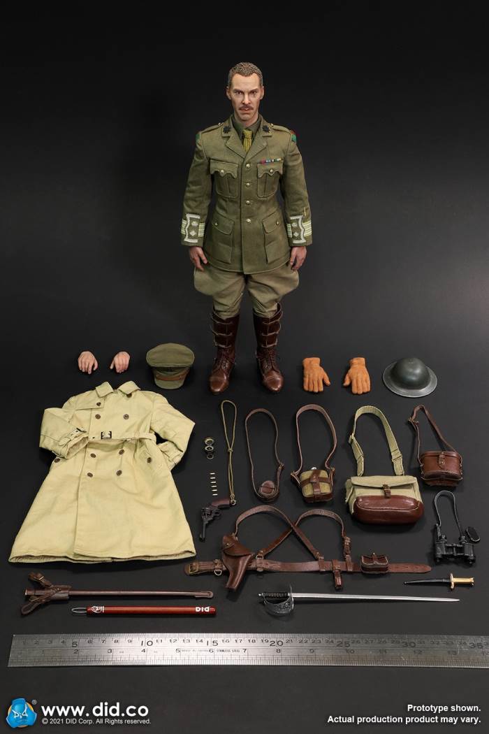 British Colonel in World War I (#B11012) & Combat Table Scene Set (#E60062) 1/6