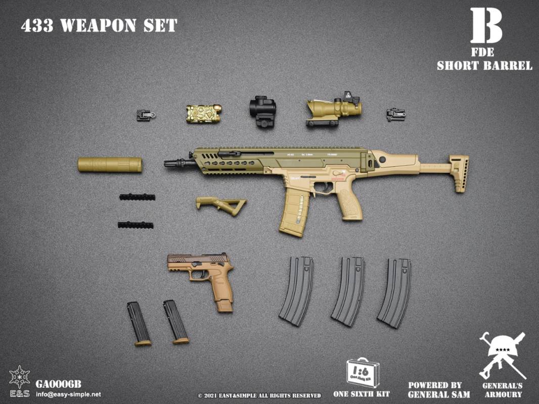 HK433 Weapon Elevator four optional 1/6