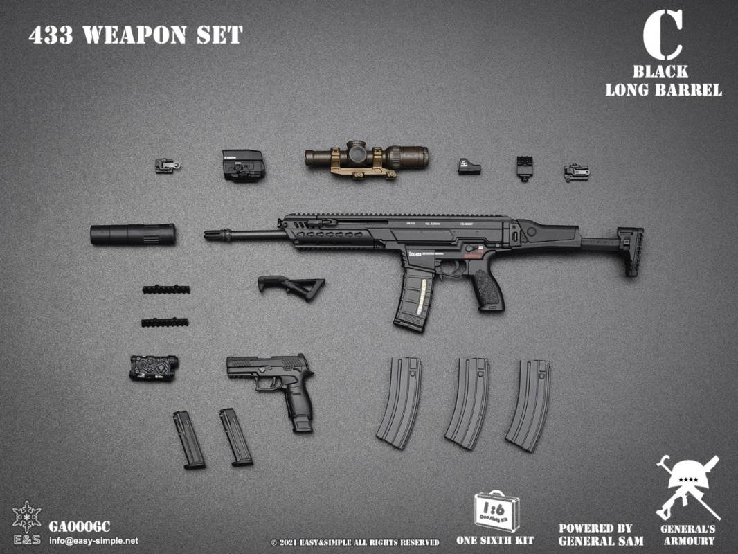HK433 Weapon Elevator four optional 1/6