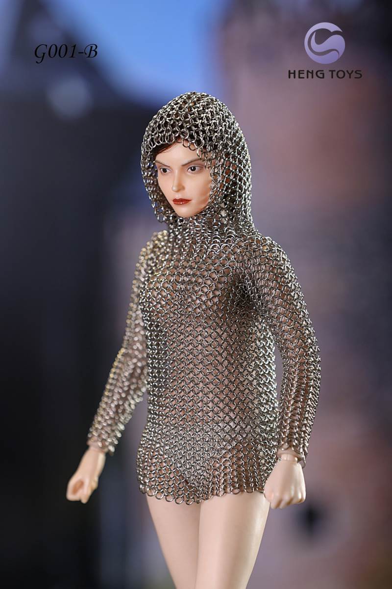 Stainless steel armour parts for men and women 1/6