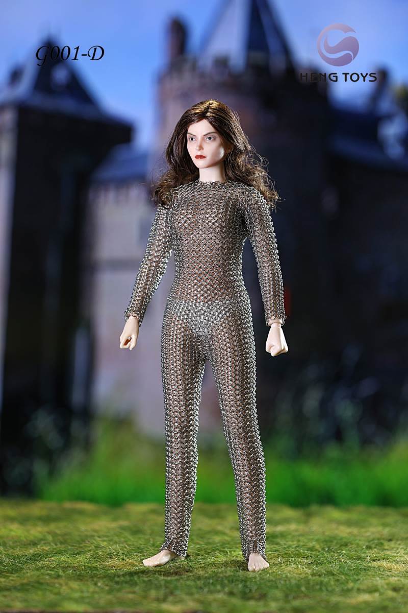 Stainless steel armour parts for men and women 1/6