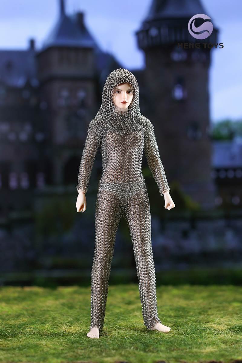 Stainless steel armour parts for men and women 1/6