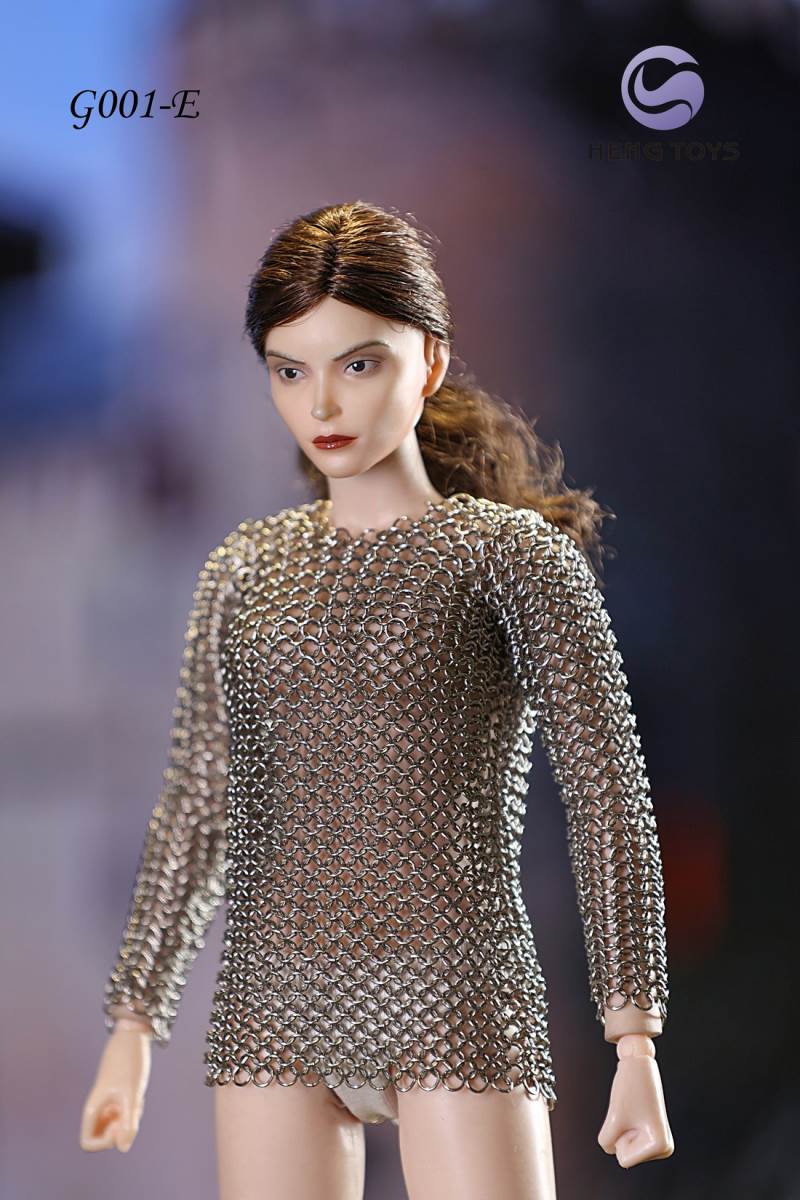 Stainless steel armour parts for men and women 1/6