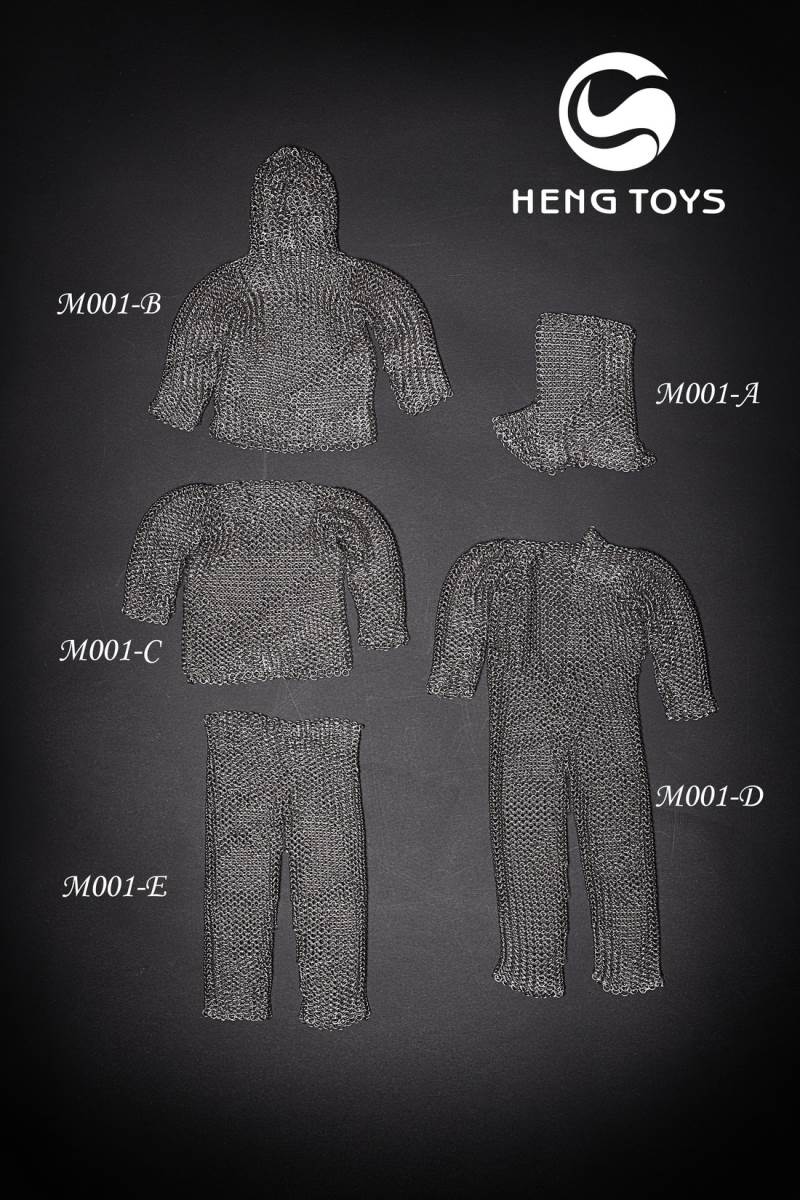 Stainless steel armour parts for men and women 1/6