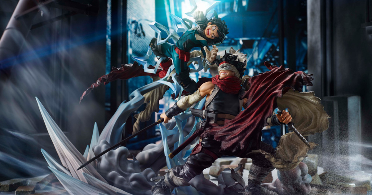 My Hero Academia Super Statue Midoriya vs Stain