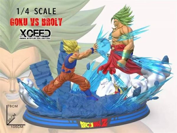 Fighting GK Statue Goku VS Broly - Dragon Ball