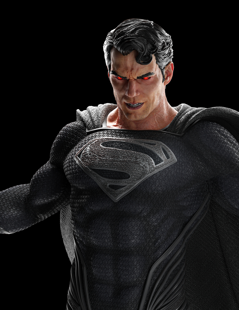 SUPERMAN-BLACK SUIT 1/4