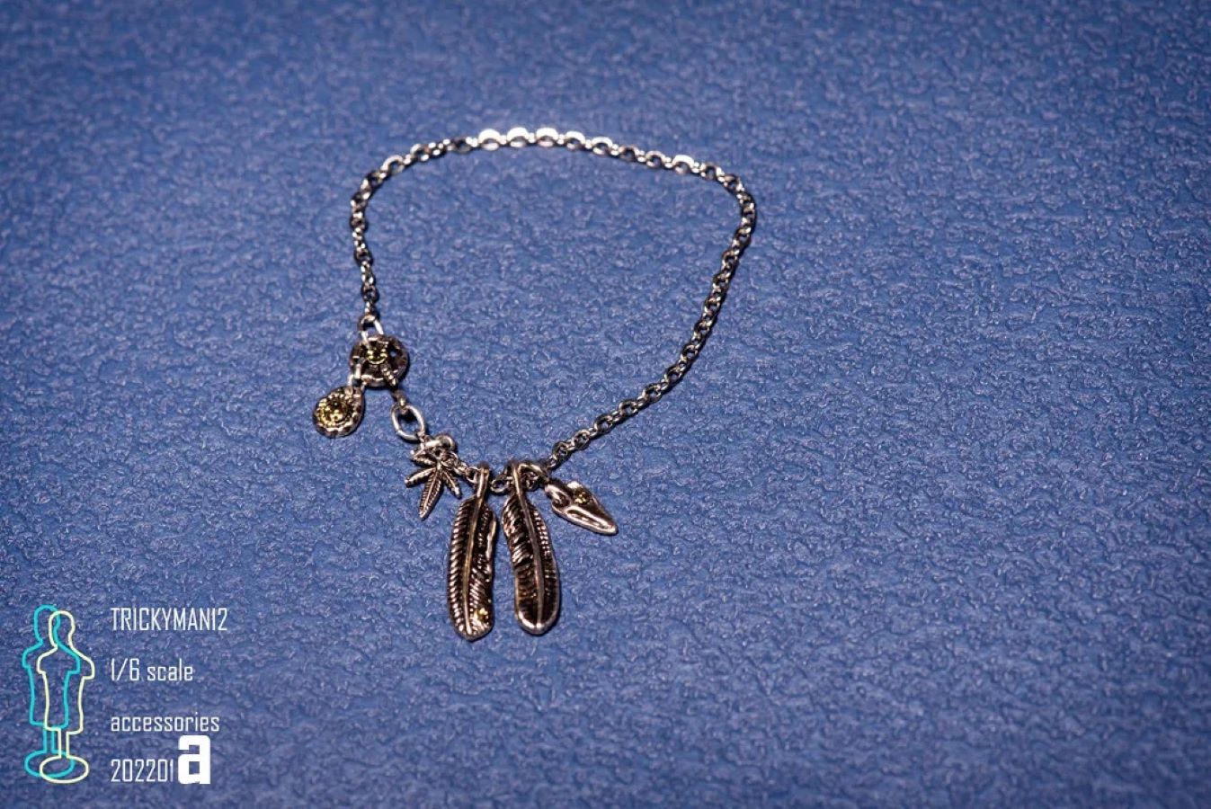 Accessories full metal necklace + mannequin bust set a/b 1/6