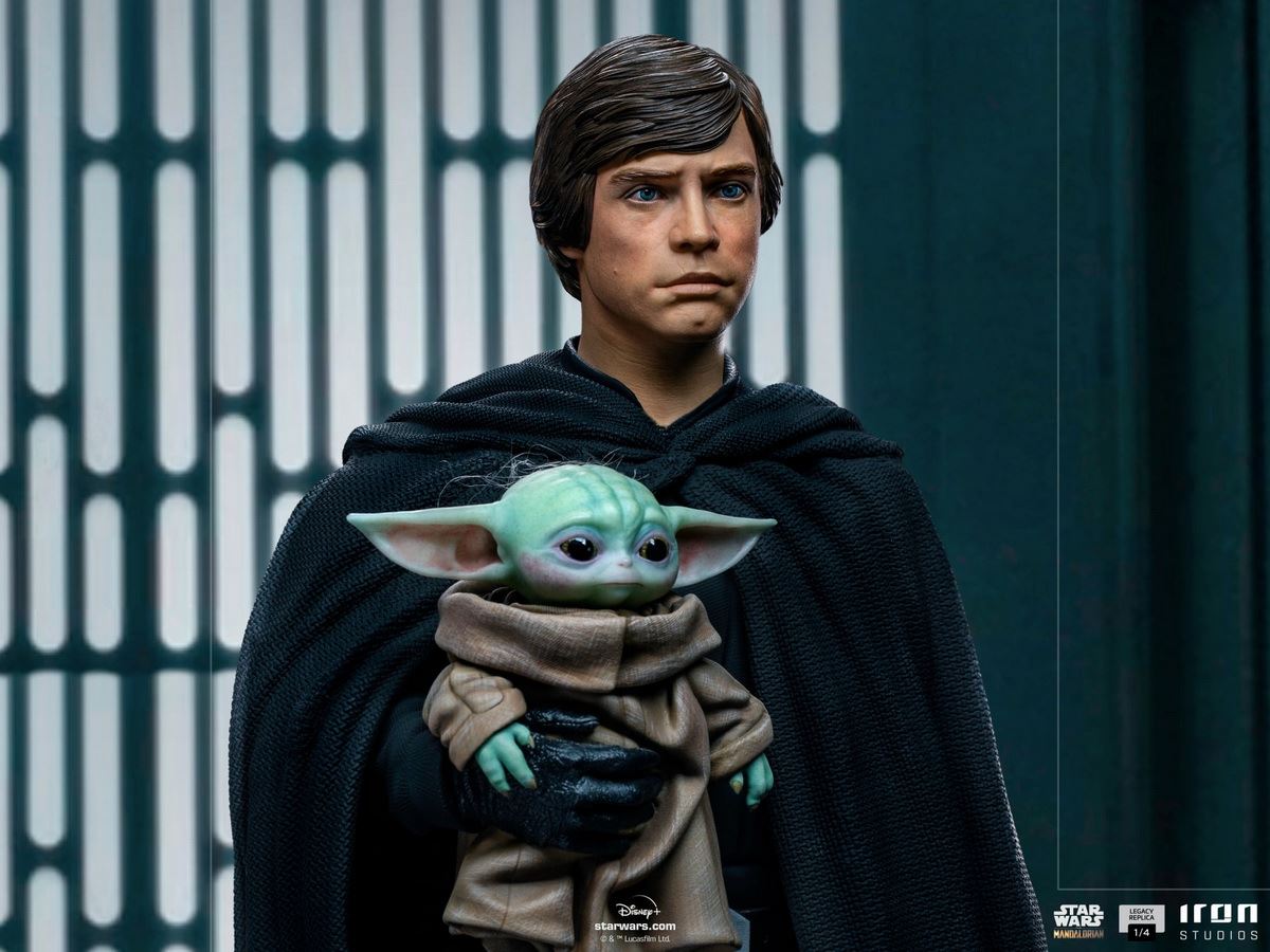 Luke Skywalker, R2-D2 and Grogu - Legacy Replica (The Mandalorian) 1/4