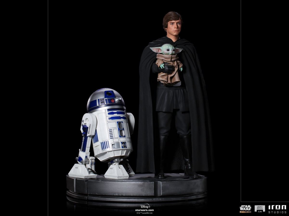 Luke Skywalker, R2-D2 and Grogu - Legacy Replica (The Mandalorian) 1/4