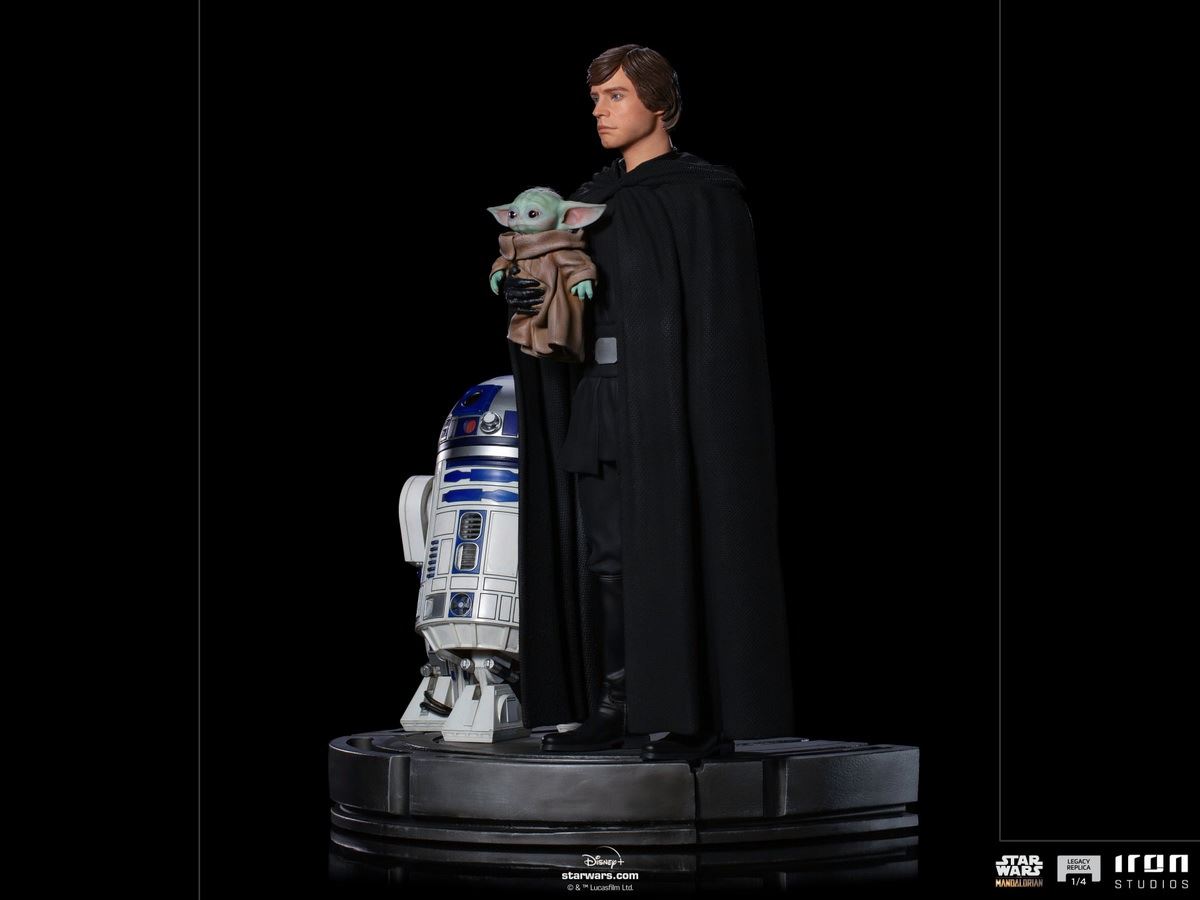 Luke Skywalker, R2-D2 and Grogu - Legacy Replica (The Mandalorian) 1/4