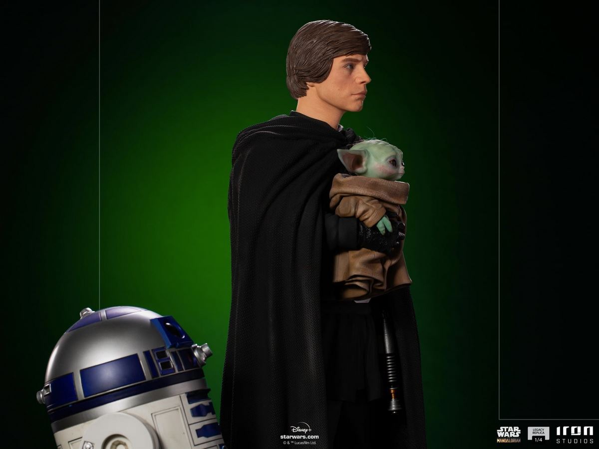 Luke Skywalker, R2-D2 and Grogu - Legacy Replica (The Mandalorian) 1/4