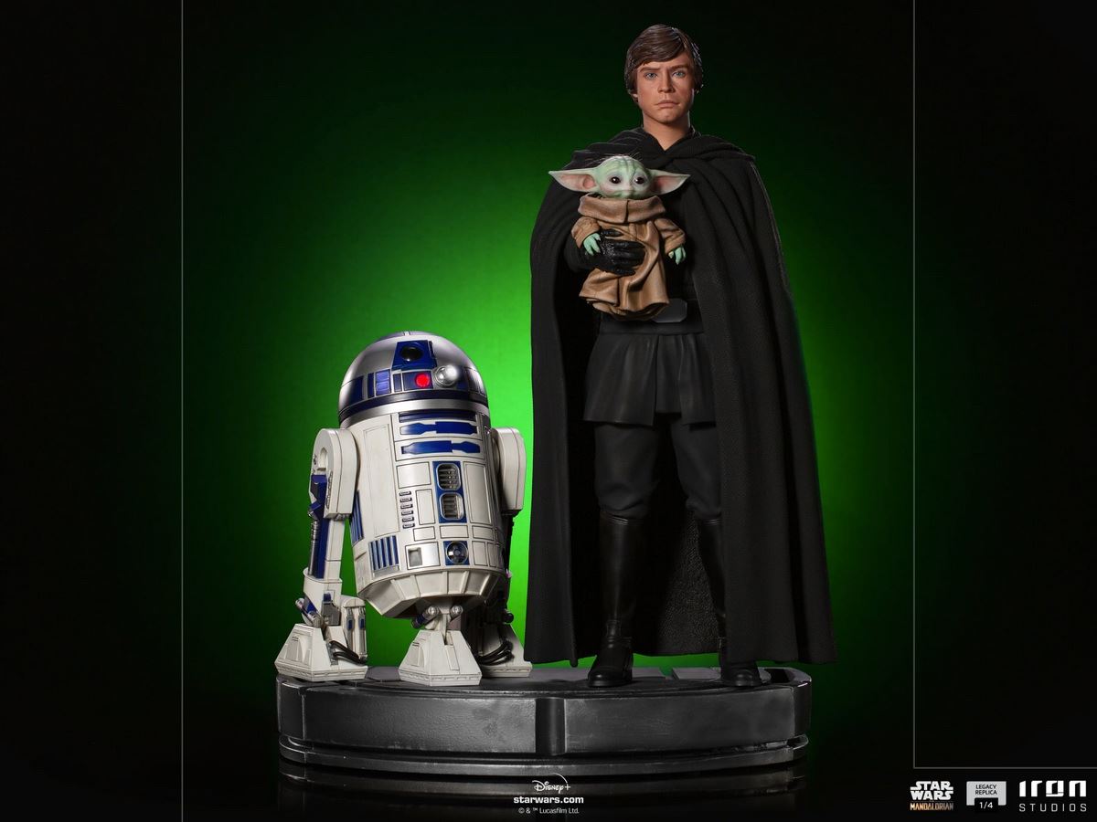 Luke Skywalker, R2-D2 and Grogu - Legacy Replica (The Mandalorian) 1/4