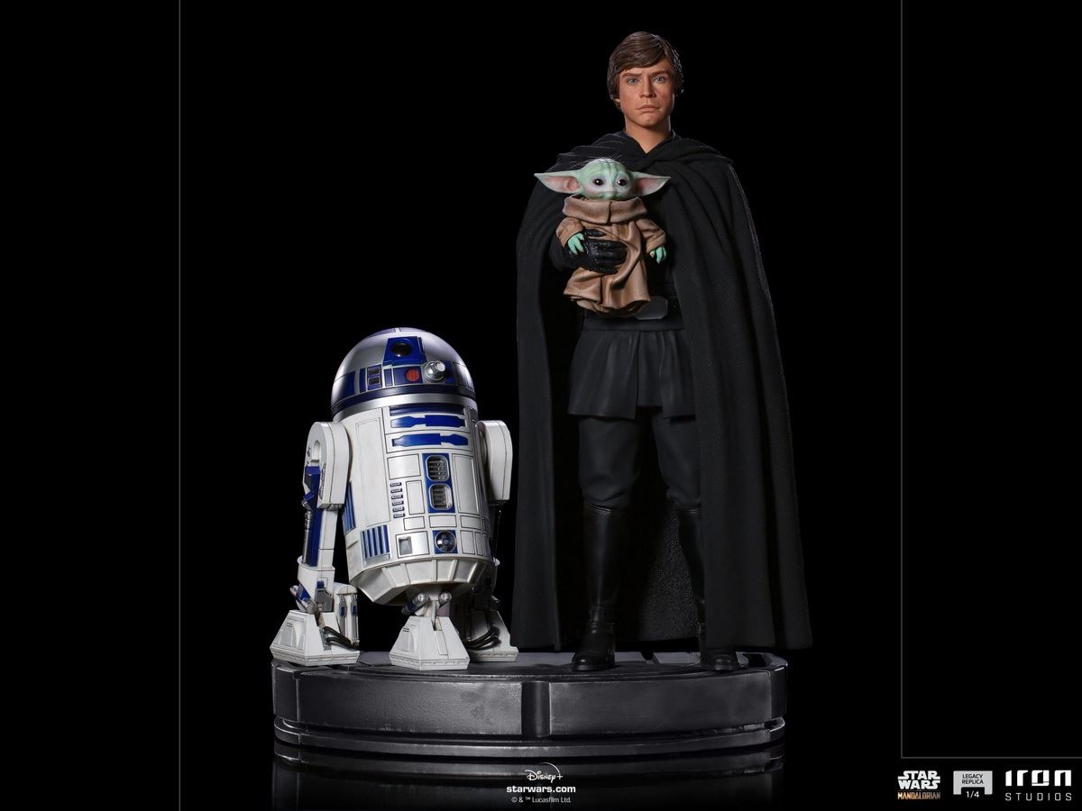 Luke Skywalker, R2-D2 and Grogu - Legacy Replica (The Mandalorian) 1/4