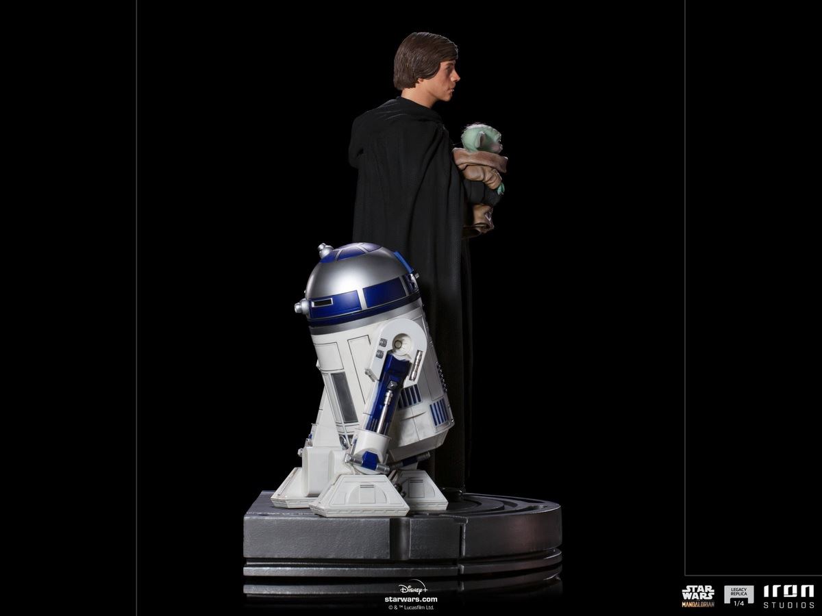 Luke Skywalker, R2-D2 and Grogu - Legacy Replica (The Mandalorian) 1/4