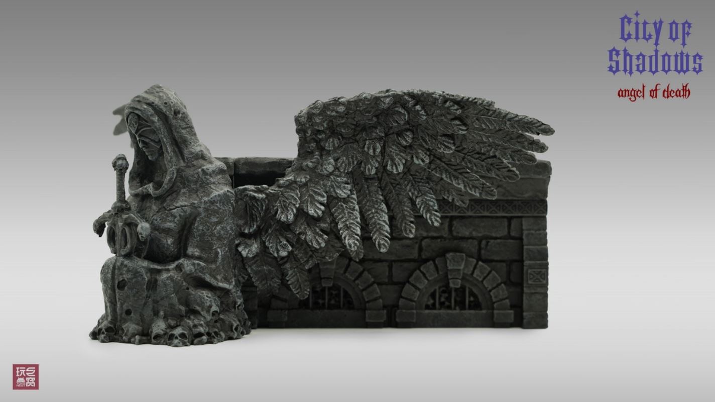 City of Shadows: Knight & Angel of death Diorama