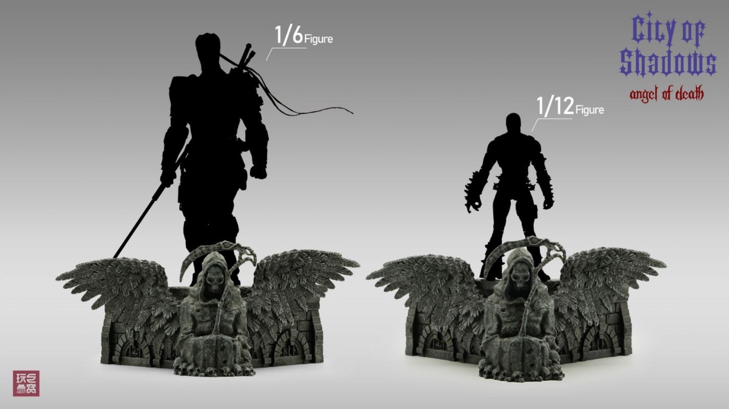 City of Shadows: Knight & Angel of death Diorama