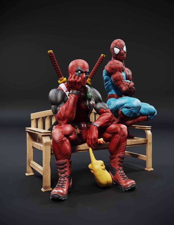 Custom Spiderman & Deadpool