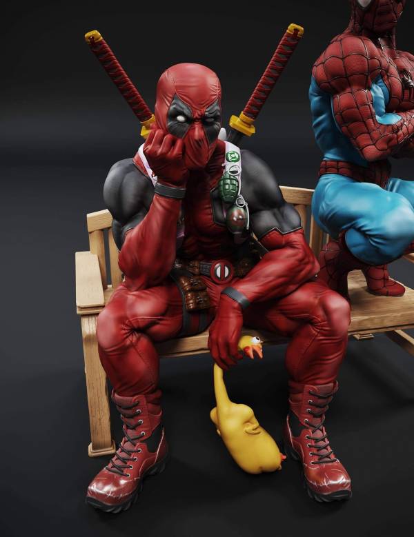 Custom Spiderman & Deadpool