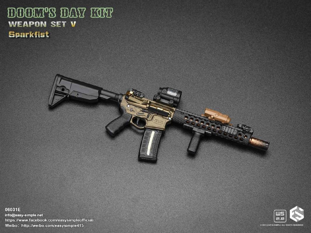 DOOM'S DAY KIT WEAPON SET V 1/6