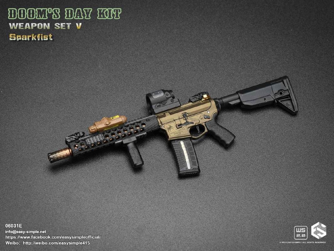 DOOM'S DAY KIT WEAPON SET V 1/6