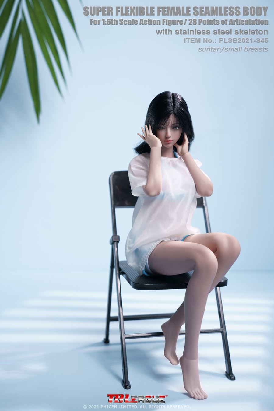 seamless super-movable girl body with steel bone [white muscle/wheat skin tone]