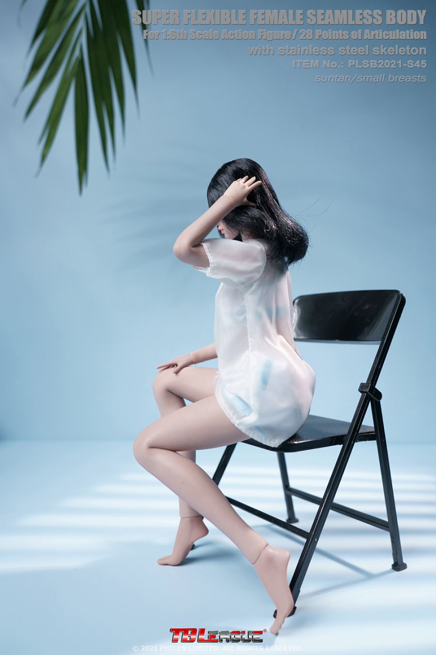 seamless super-movable girl body with steel bone [white muscle/wheat skin tone]