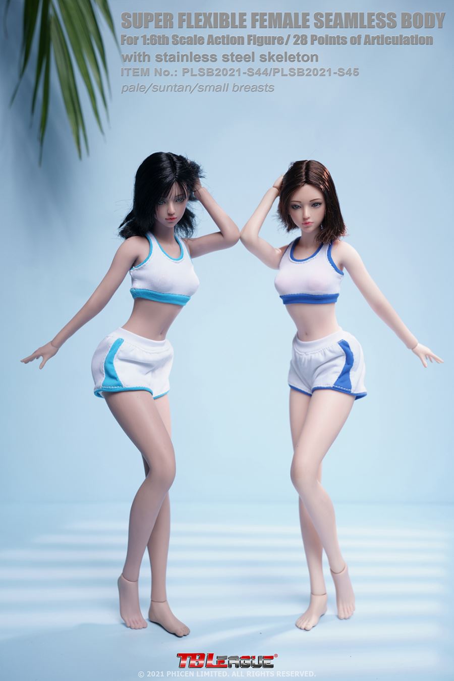 seamless super-movable girl body with steel bone [white muscle/wheat skin tone]
