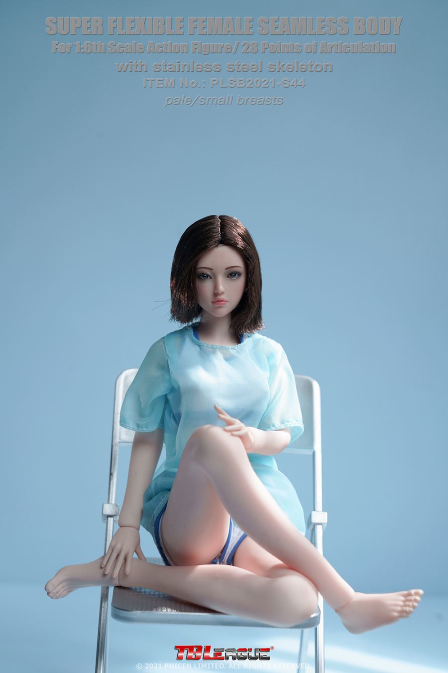 seamless super-movable girl body with steel bone [white muscle/wheat skin tone]