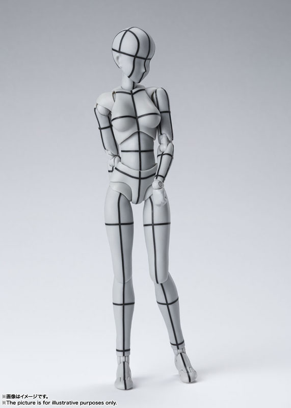 S.H.Figuarts Body-chan, Body-kun -Wire Frame- (Gray Color Ver.) 2Types Set