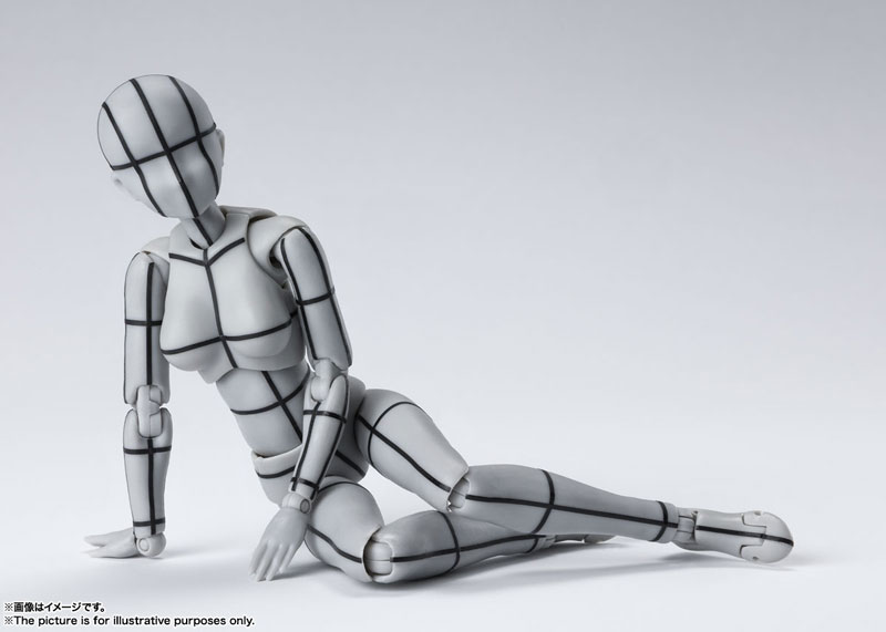 S.H.Figuarts Body-chan, Body-kun -Wire Frame- (Gray Color Ver.) 2Types Set