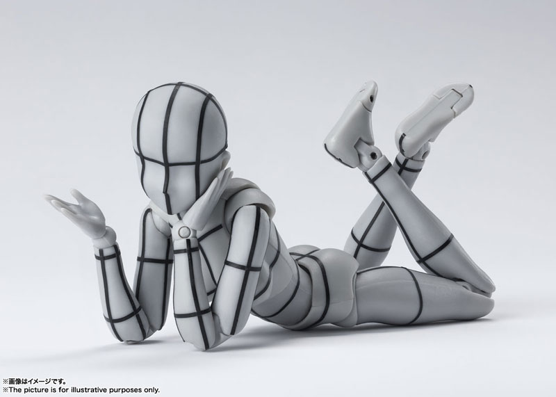 S.H.Figuarts Body-chan, Body-kun -Wire Frame- (Gray Color Ver.) 2Types Set