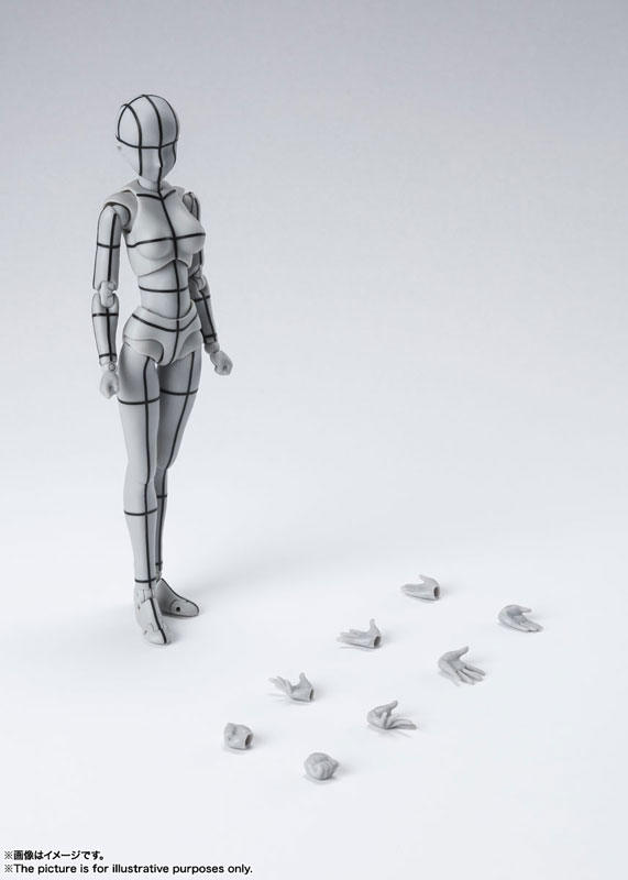 S.H.Figuarts Body-chan, Body-kun -Wire Frame- (Gray Color Ver.) 2Types Set